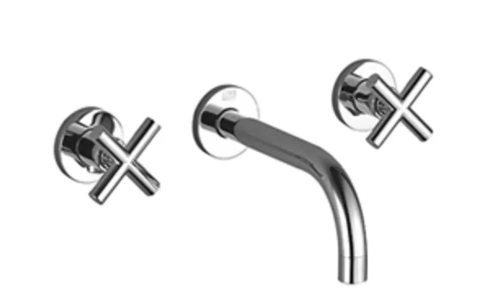 Dornbracht-TARA.-Waschtisch-Wandbatterie-Zweilochbatterie-ohne Ablaufgarnitur-Ausladung 190mm-Dark Chrome, 36712892-19 Galeriebild 1